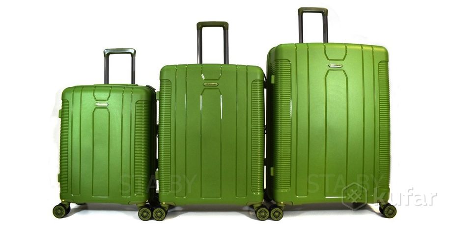 фото пластиковый чемодан на 4ех колесах полипропилен 11270 цвета 4