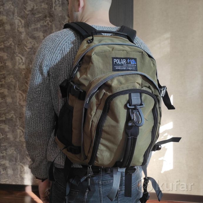 фото мужской спортивный рюкзак polar п955 хаки 2