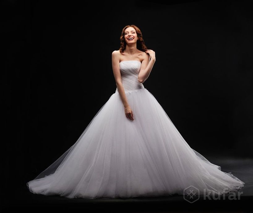 фото свадебное платье, р.42-44, белое 0