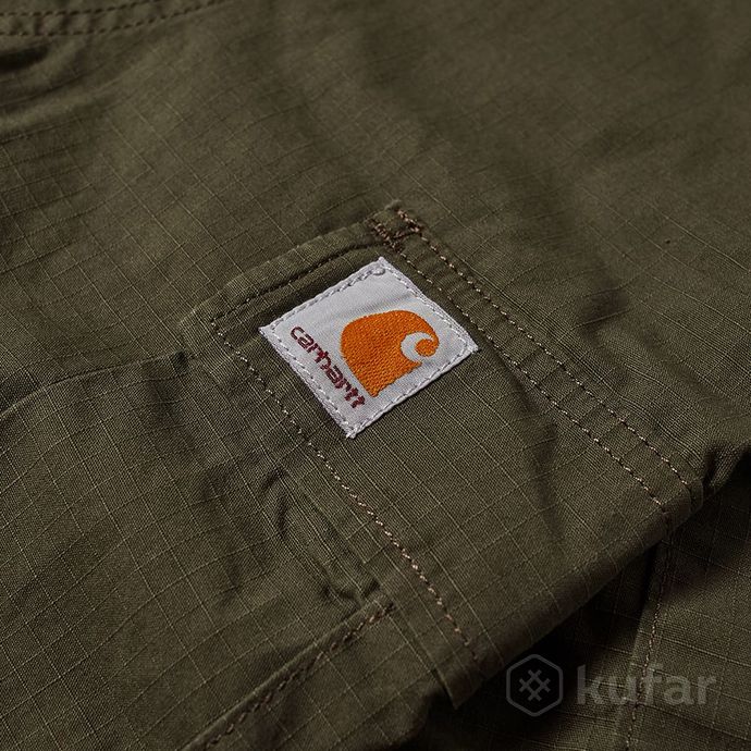 фото брюки  carhartt wip regular cargo pants olive 3