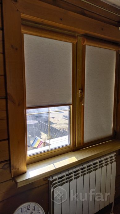 фото рольшторы (рулонные шторы) блэкаут в коробе с направляющими 1
