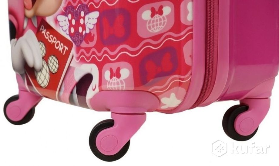 фото детский пластиковый чемодан minnie mouse минни мау 4