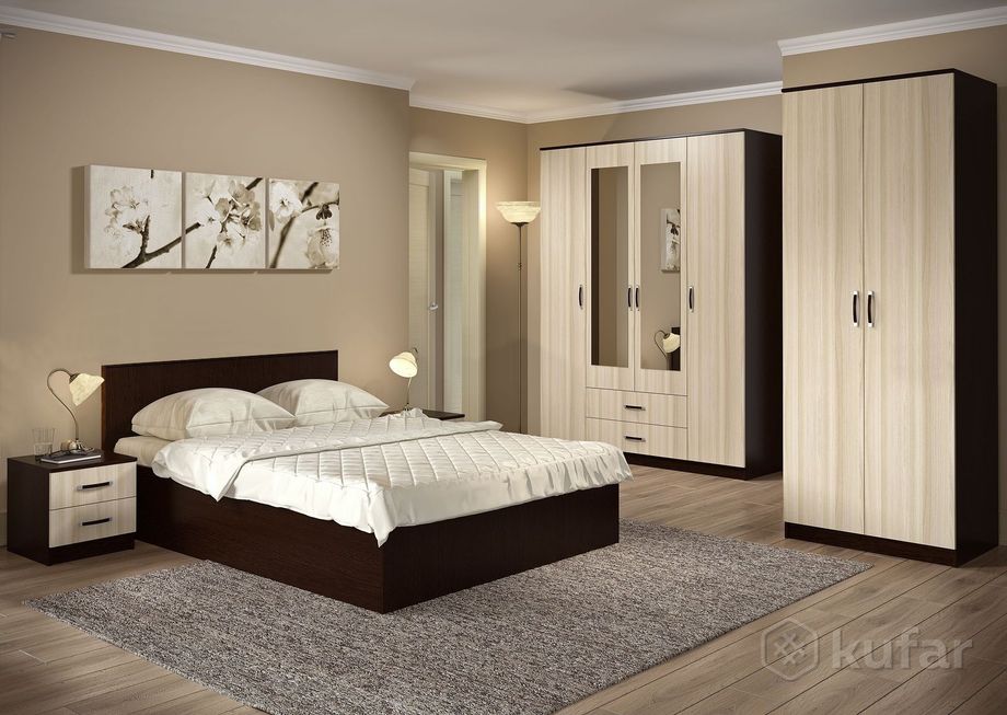 фото шкаф,кровать,комод «paola», модульная спальня,новая,доставка рб 0