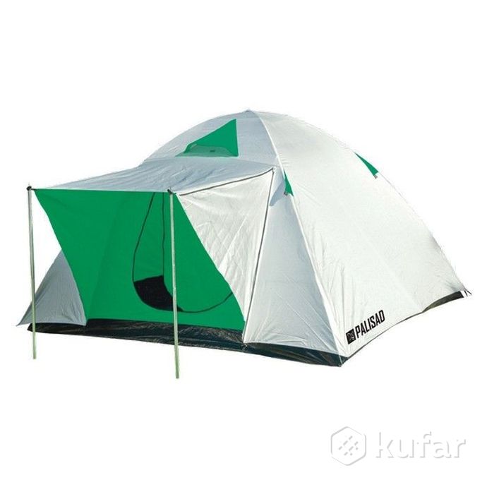 фото палатка двухслойная трехместная 210 x 210 x 130 см, camping palisad 0