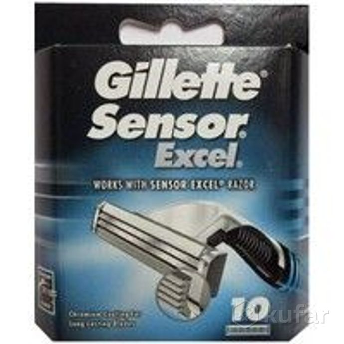 фото сменные кассеты для бритья gillette sensor excel (10 шт) 3014260216665 0