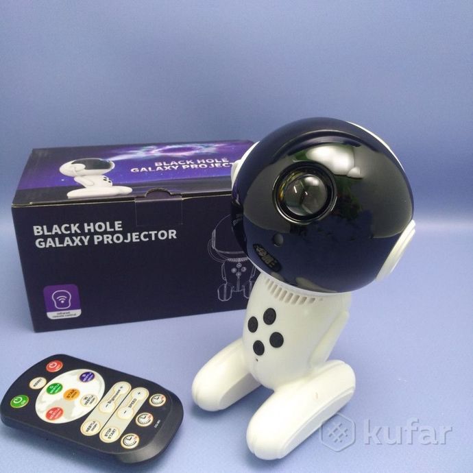 фото ночник - проектор робот black hole galaxy projector (пульт ду, таймер) 7