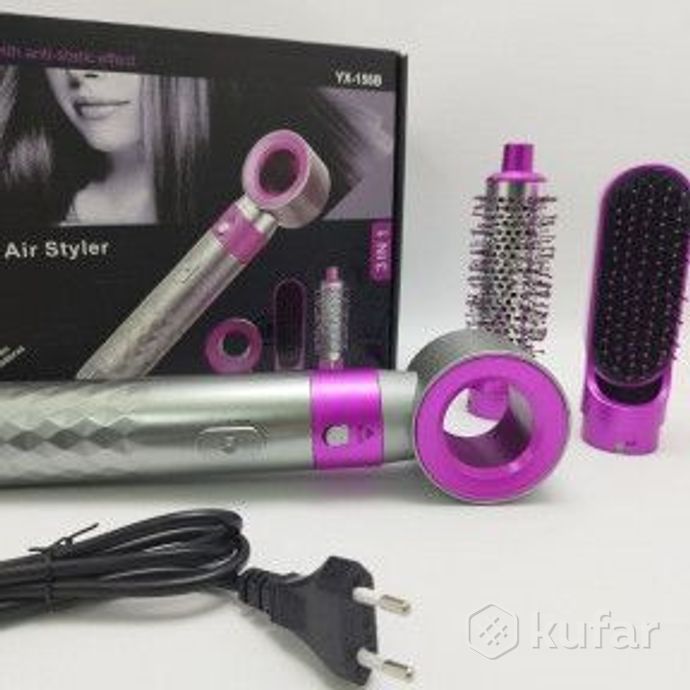 фото стайлер для волос с тремя насадками 3в1 hot air styler / профессиональный фен / подарочный набор 3в1 0