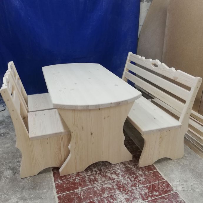 фото мебель для бани(стол, скамейка, лавка, стул) 6
