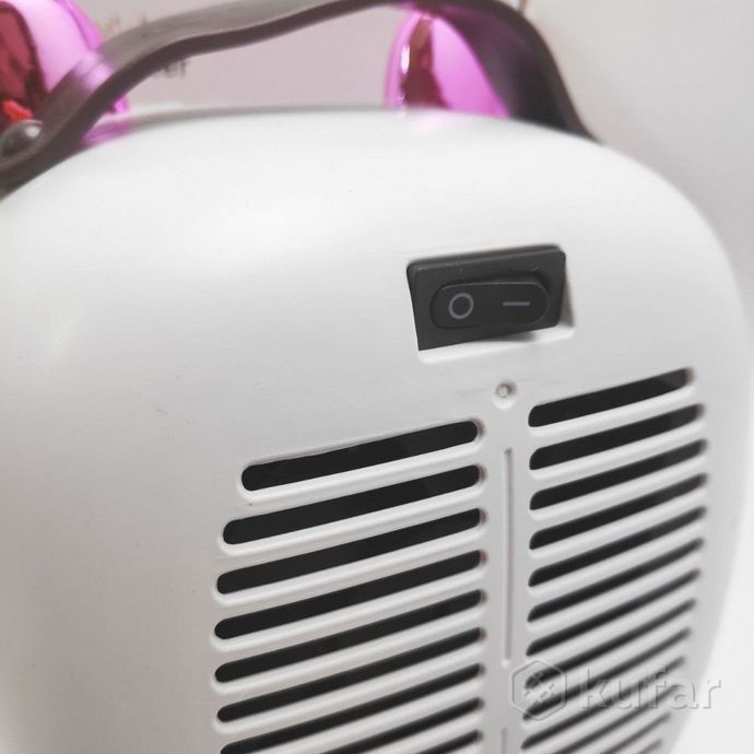фото миниобогреватель портативный с ушками mini heater розовый 6