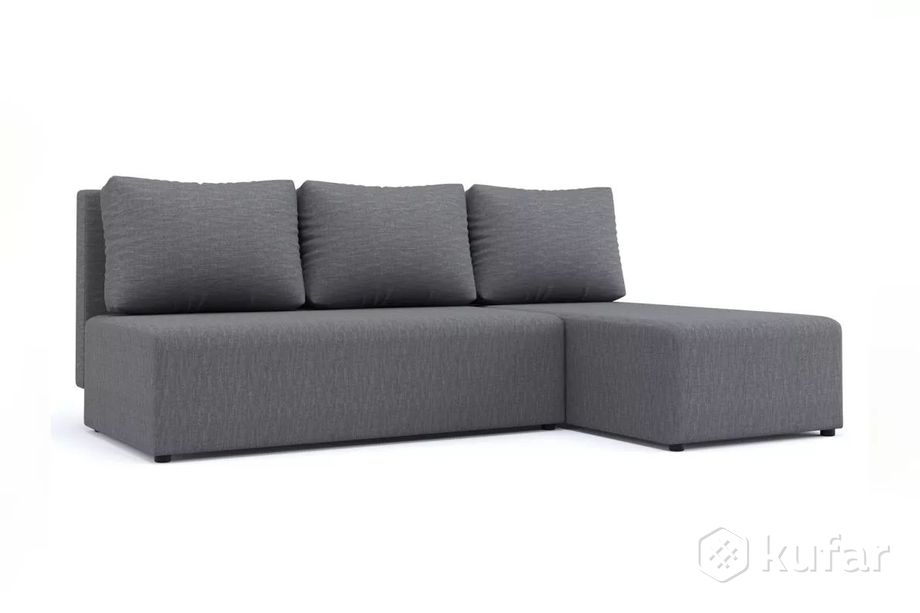 фото угловой диван комо (02) рогожка серый ml151027 velvet 9 - столлайн 0
