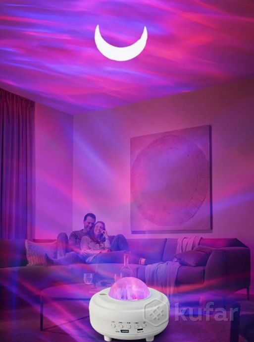 фото музыкальный проектор  ночник сияние с bluetooth  колонкой xy-899 led (8 световых режимов, 3 уровня я 8