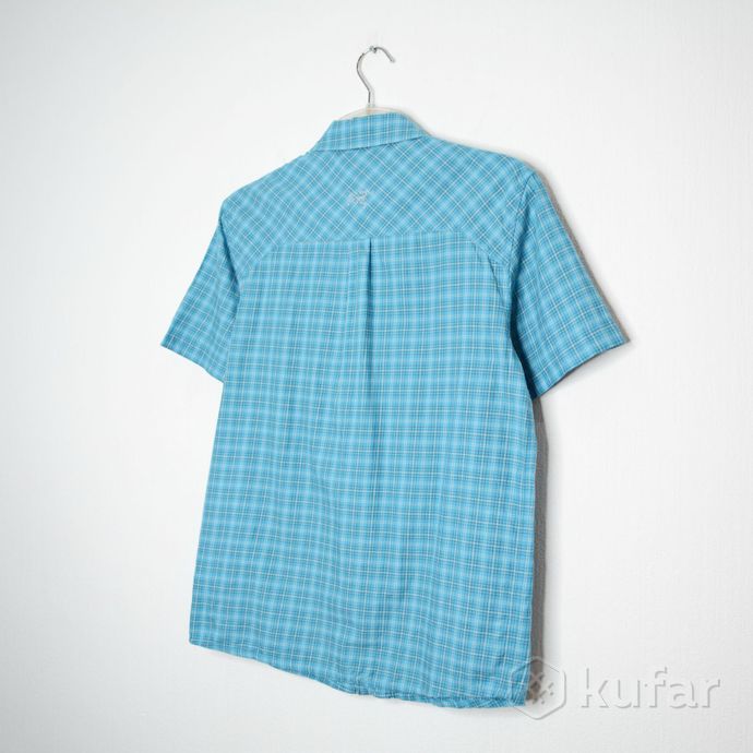 фото туристическая треккинговая рубашка arcteryx tranzat short sleeve checked pocket shirt 2