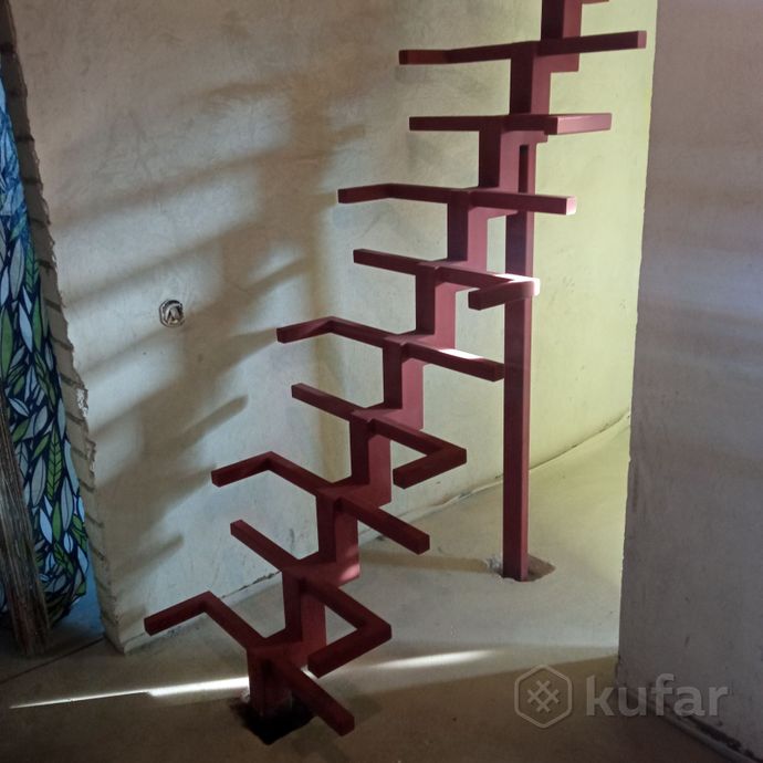 фото изготовление металлического каркаса лестницы 6