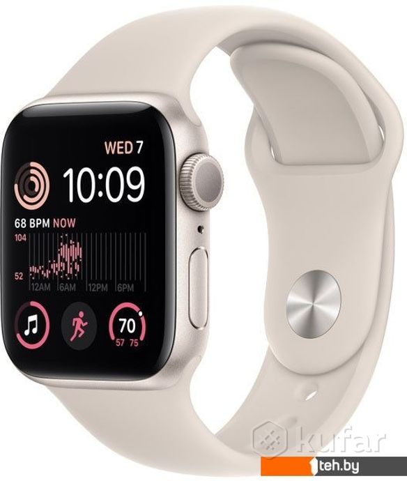 фото умные часы и браслеты apple watch se 2 40 мм (алюминиевый корпус, звездный свет/звездный свет, спорт 0