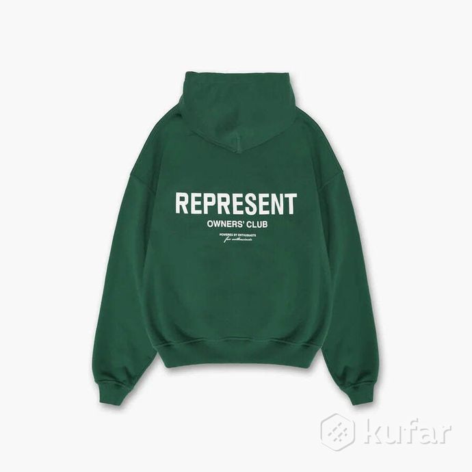 фото худи   represent owners club hoodie green 3