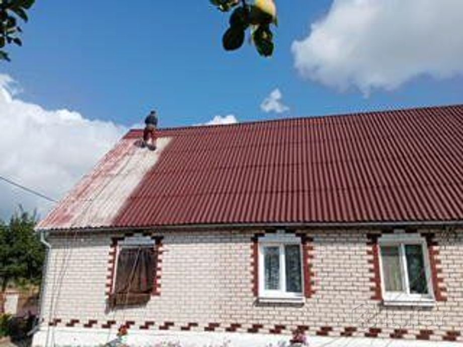 фото покраска крыш (кровли) ,фасадов домов . 0