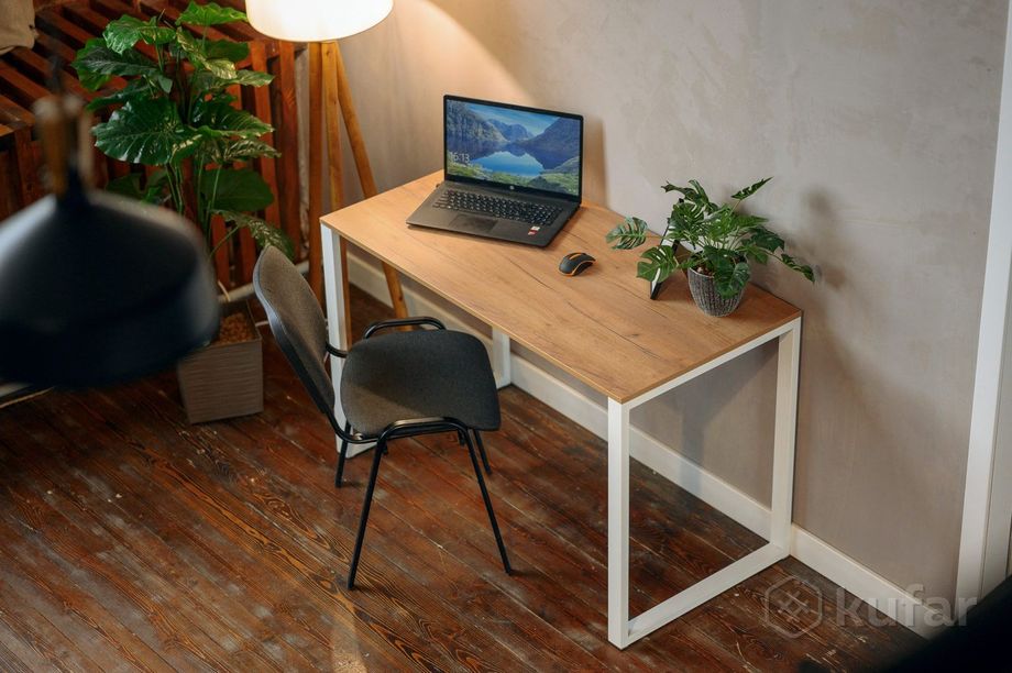 фото стол. стол в стиле loft. стол с металлическим подстольем. 7