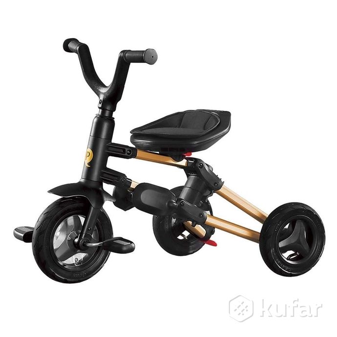 фото новые велосипед детский трехколесный nova+ s700 plus black-gold 10