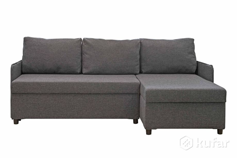 фото угловой диван-кровать юни (серый в наличии) 0