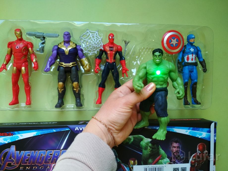 фото набор супергероев marvel марвел 5 героев 10,15,20 см  6