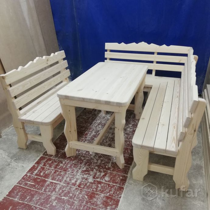 фото мебель для бани(стол, скамейка, лавка, стул) 7