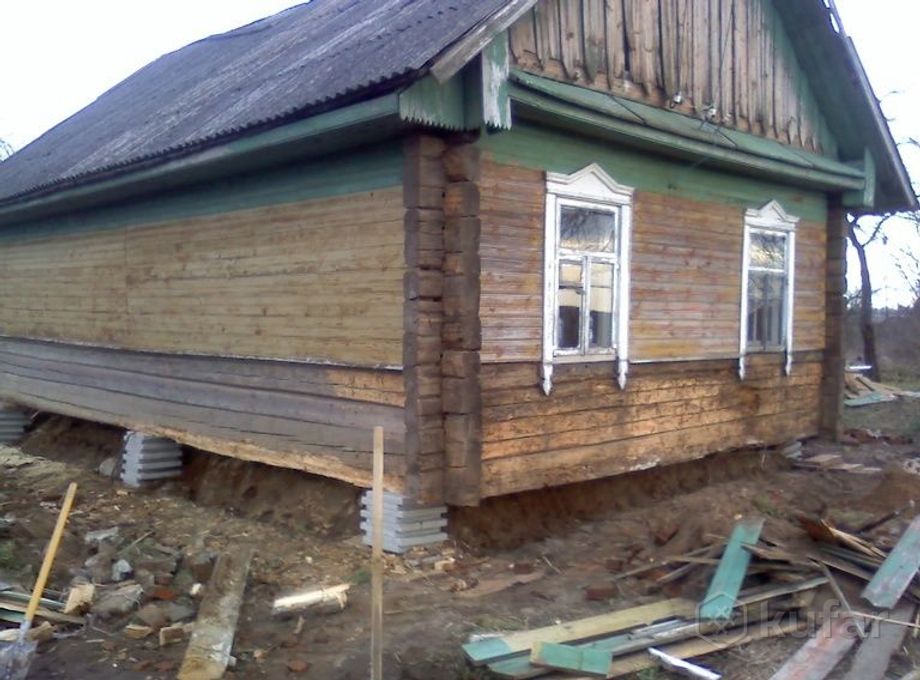 фото ремонт, подъем деревянных домов 4