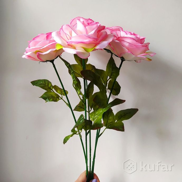 фото роза искусственная 65 см 9