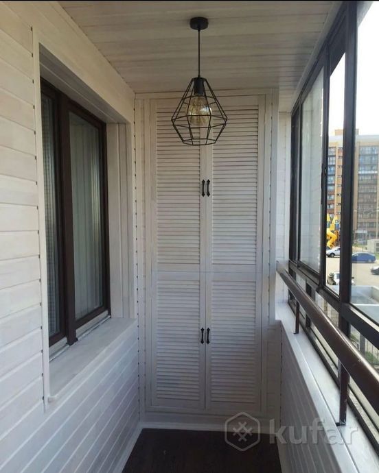 фото обшивка балкона с мебелью ''под ключ''. минск 1