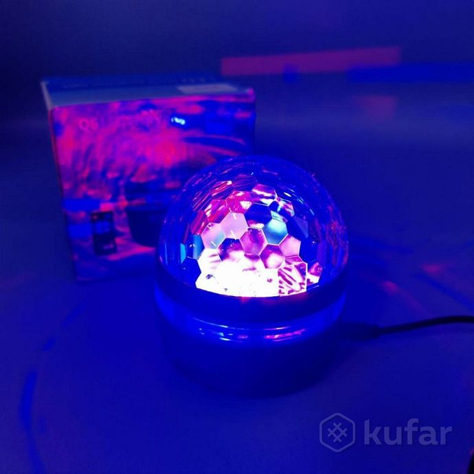 фото проектор  ночник мерцание led q6 star light с пультом ду (режимы подсветки, датчик звука) 8