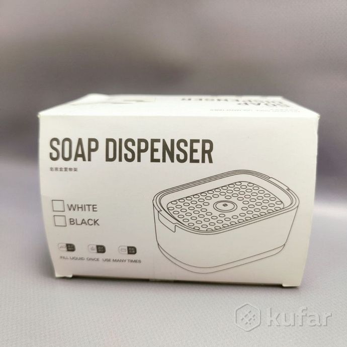 фото диспенсер для моющего средства и губки soap dispenser / дозатор на кухню с губкой 2в1 2