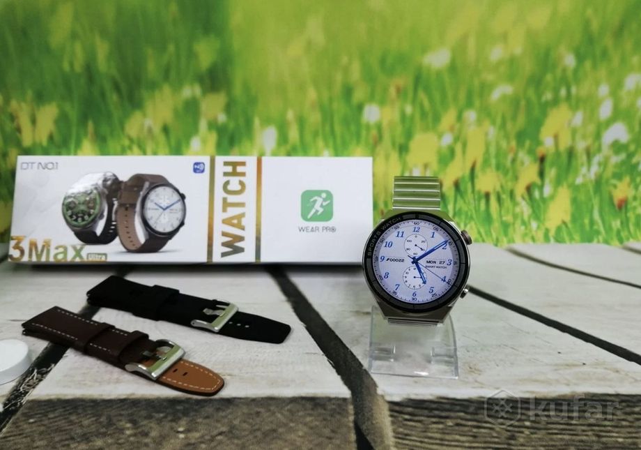 фото круглые умные часы smart watch dt 3 max ultra 0