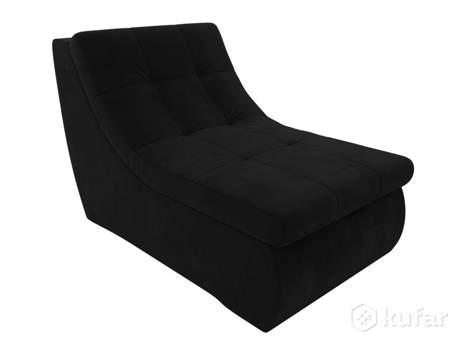 фото модуль холидей кресло микровельвет черный - лига диванов 0