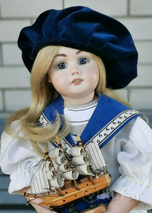 фото авторская реплика антикварной куклы 2