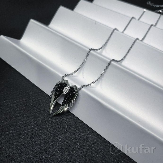 фото подвеска ''крылья ангела'' / кулон на цепочке / украшение женское на шею. серебро 6