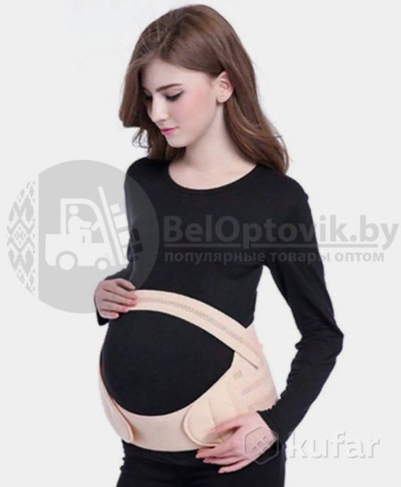 фото универсальный бандаж для беременных belly brace pelvic support shrink abdomen бежевый размер m 2