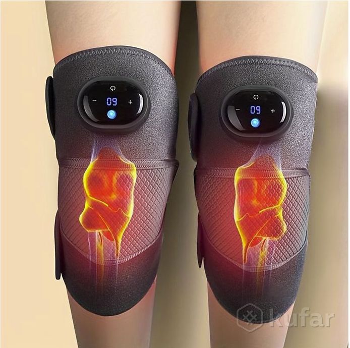 фото физиотерапевтический электрический массажер для суставов с подогревом fever knee massager d102 (коле 2