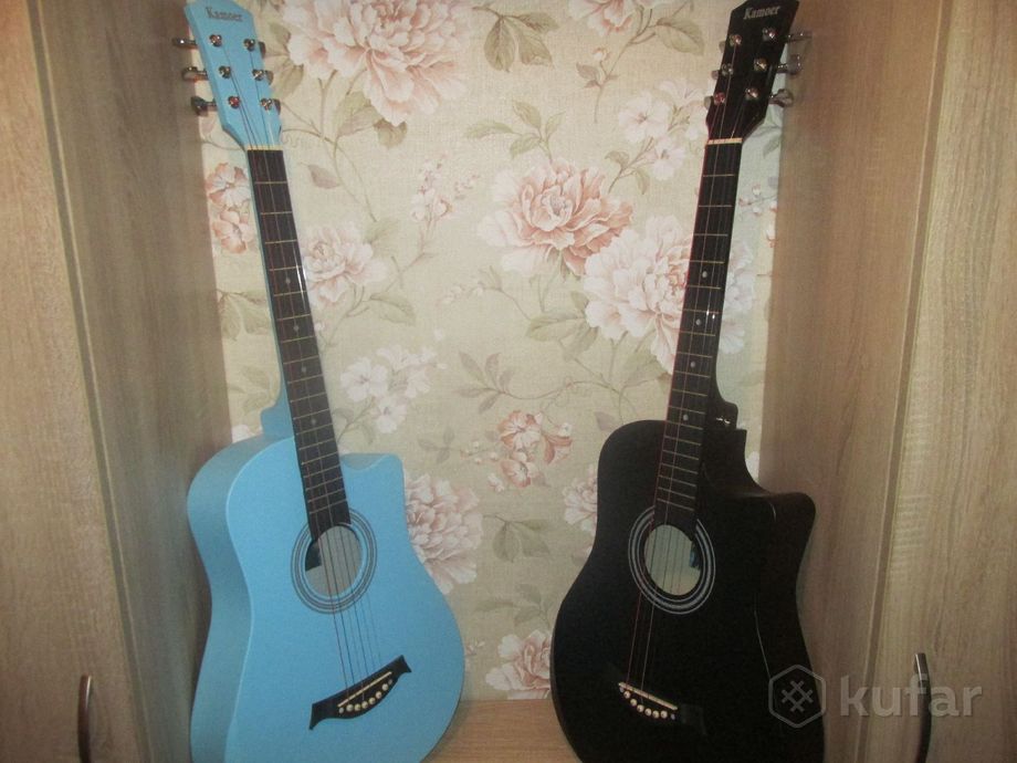 фото новые акустические гитары  kamoer + чехол -подарок 3