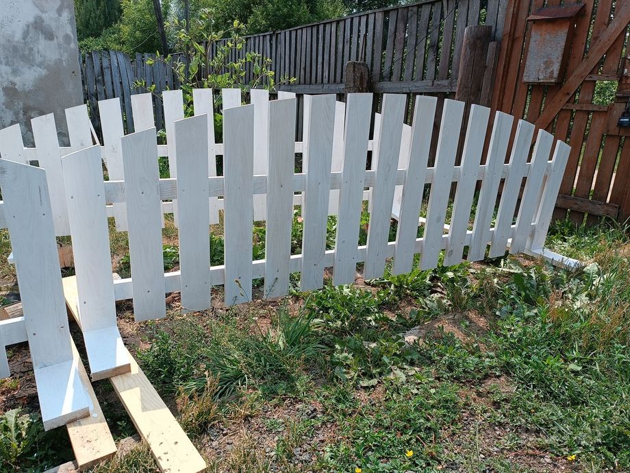 фото забор деревянный (ограждение, штакетник)  0