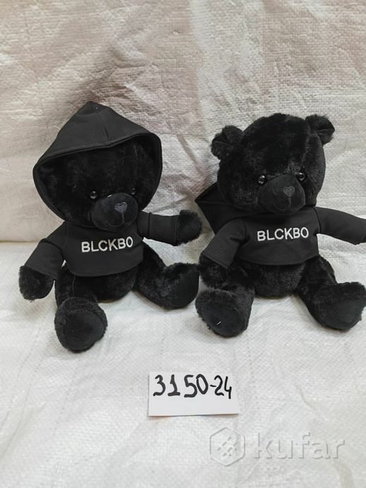 фото черный медведь в худи блэкбо ((blckbo) 25 и 46 см 0