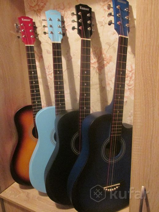 фото новые акустические гитары  kamoer + чехол -подарок 1