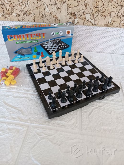 фото шахматы магнитные дорожные 3 в 1(нарды,шашки,шахма 0