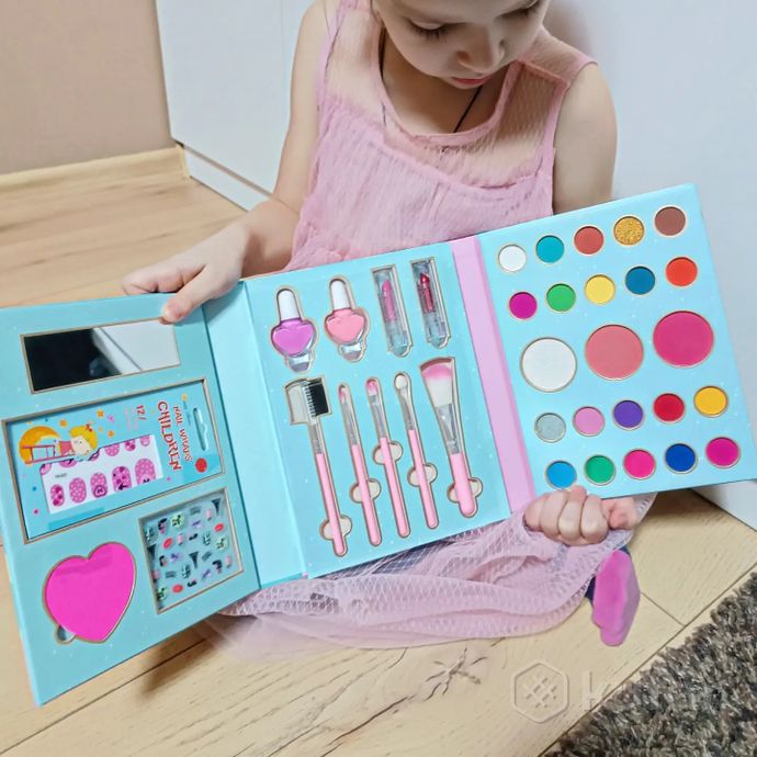 фото детская косметика для девочек, набор книжка пони единорог декоративная 3