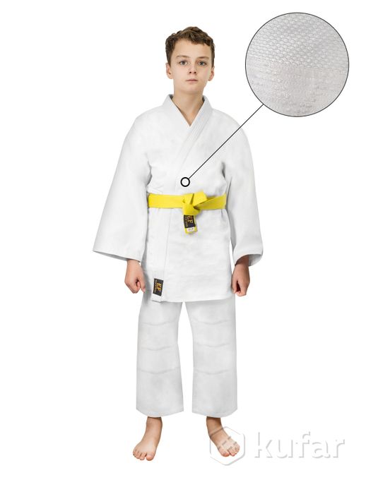фото кимоно для дзюдо 400 грамм ( рост 120-160 см ) 0