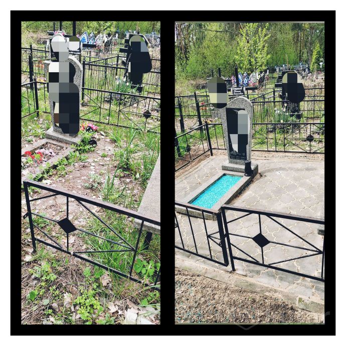 фото уборка могил/мест захоронений/гомель и область 1