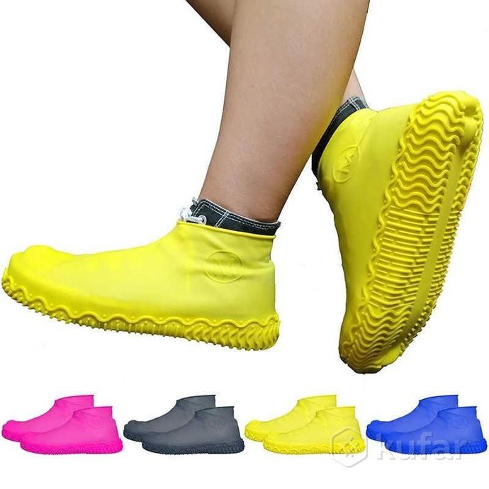 фото силиконовые чехлы-бахилы для обуви coolnice размер s 6