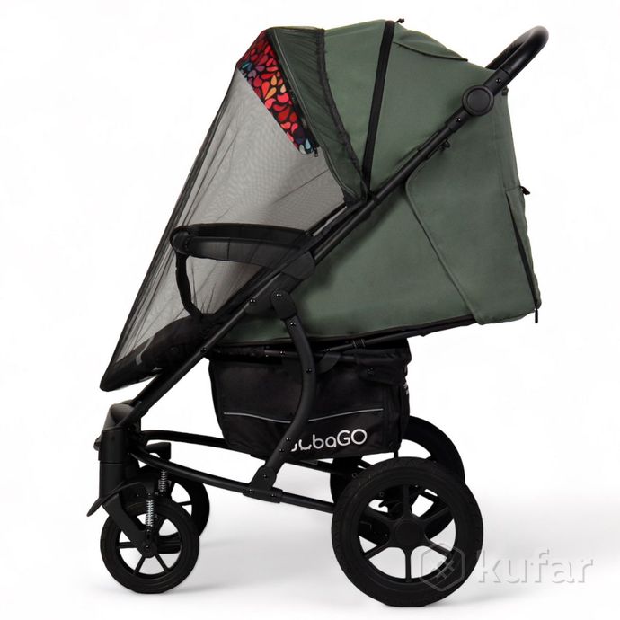 фото детская прогулочная коляска bubago bg 129-1 model one + доставка 11