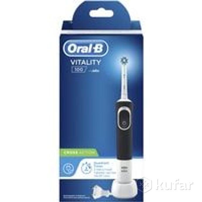 фото электрическая зубная щетка oral-b vitality 100 cross action d100.413.1 (черный) 2