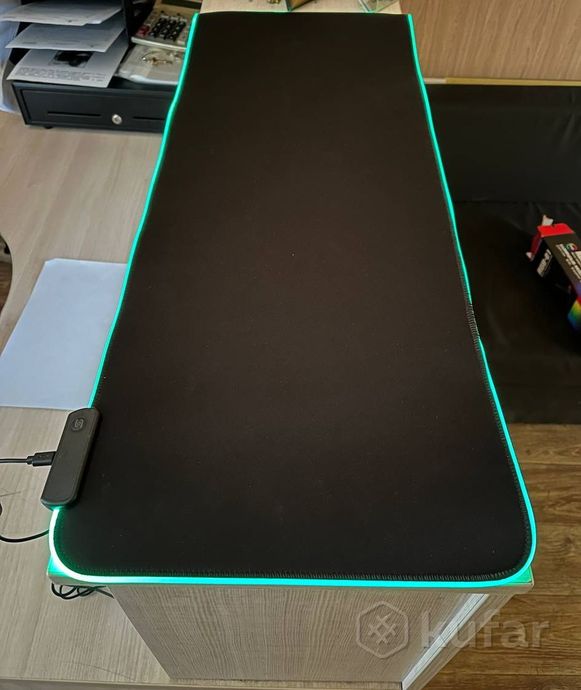 фото коврик для мыши и клавиатуры с led подсветской 1