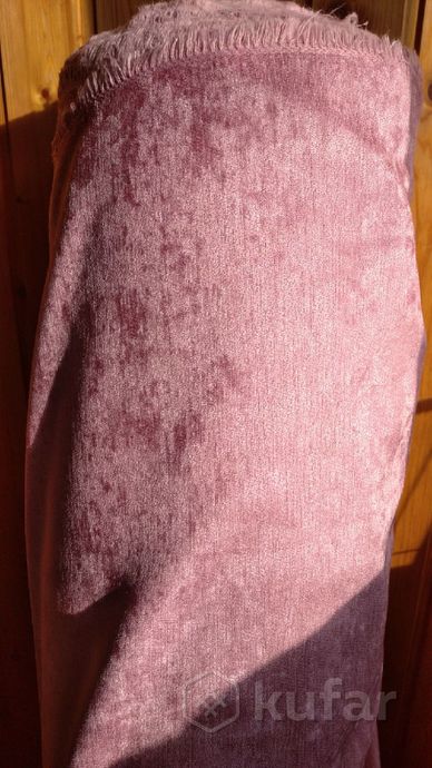 фото ткань мебельная шенил розового цвета  1