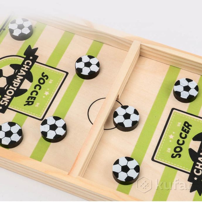 фото настольная игра sling puck. настольный футбол вышибашки, детская веселая игра 2